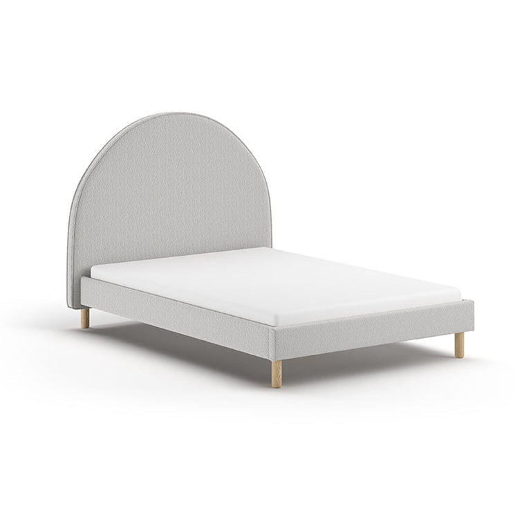 Lit 140x200 sommier inclus Vipack Moon Gris