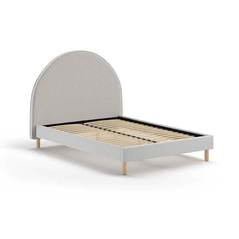 Lit 140x200 sommier inclus Vipack Moon Gris - vue 2