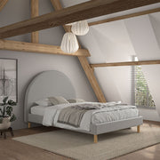 Lit 140x200 sommier inclus Vipack Moon Gris - vue 6