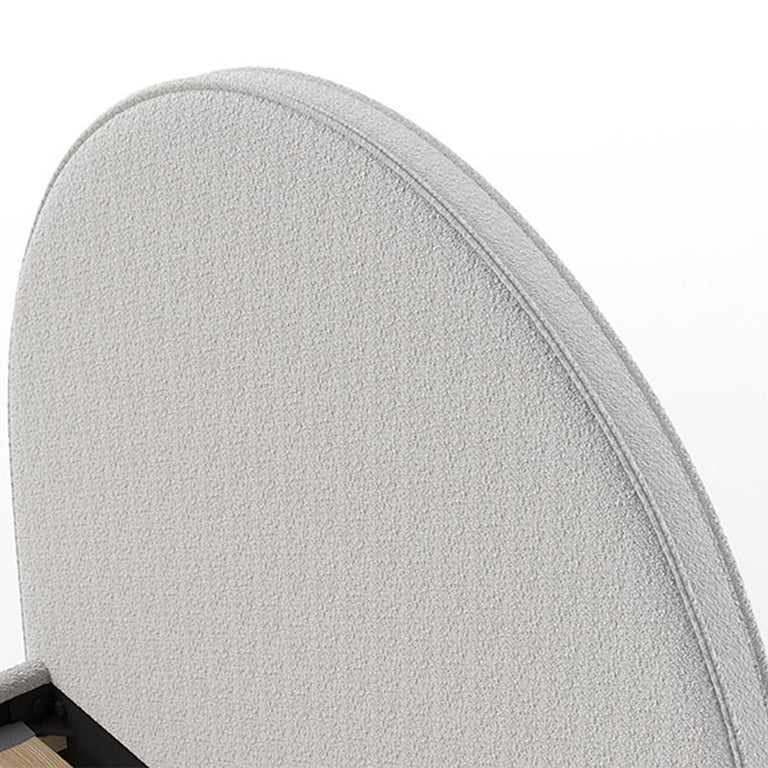 Lit 90x200 sommier inclus  Vipack Moon Gris - vue 3