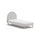 Lit 90x200 sommier inclus  Vipack Moon Gris