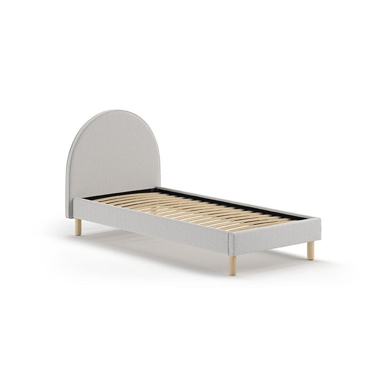 Lit 90x200 sommier inclus  Vipack Moon Gris - vue 2