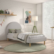 Lit 90x200 sommier inclus  Vipack Moon Gris - vue 4