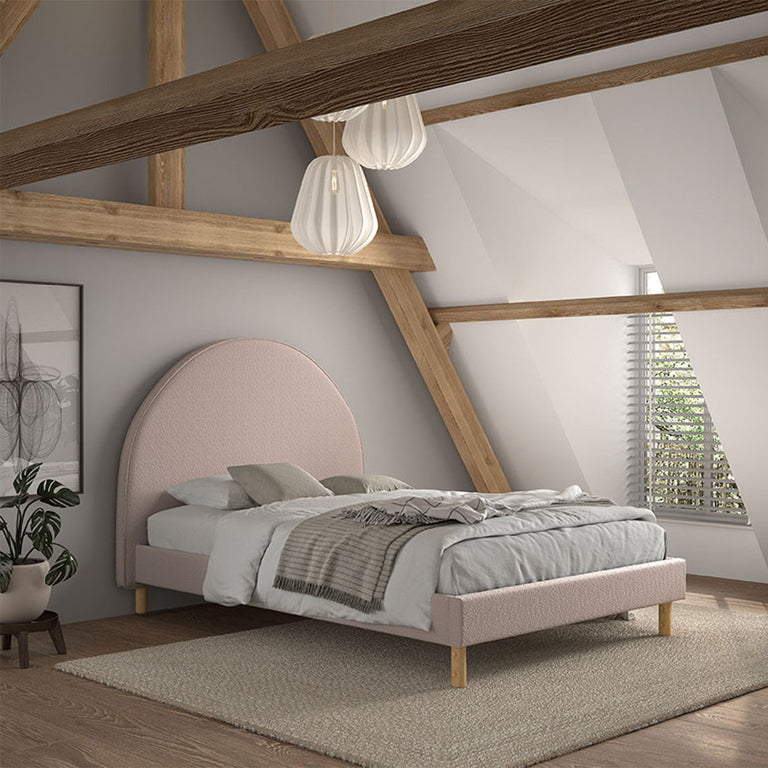 Lit 140x200 sommier inclus Vipack Moon Rose - vue 6