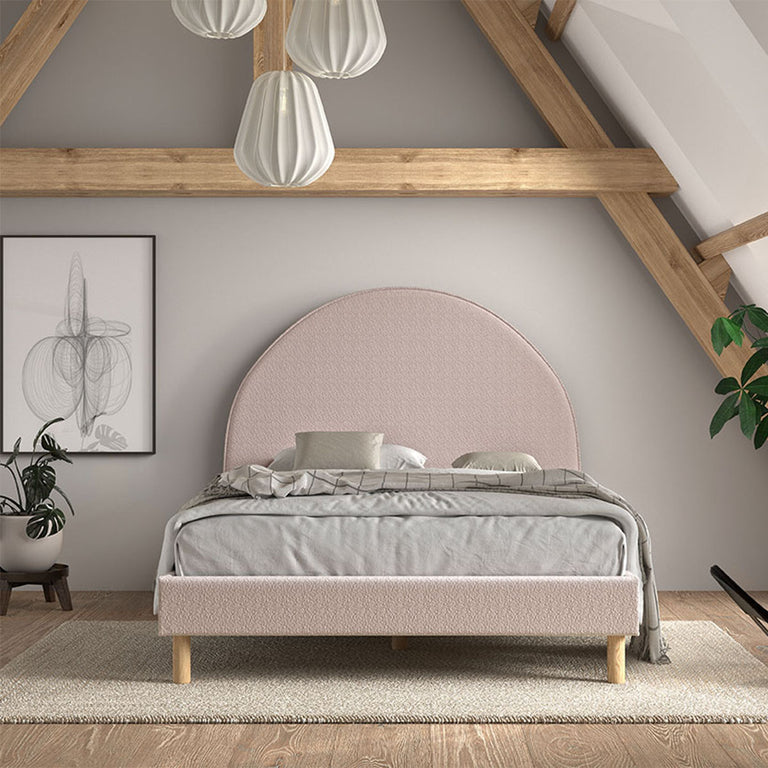 Lit 140x200 sommier inclus Vipack Moon Rose - vue 4