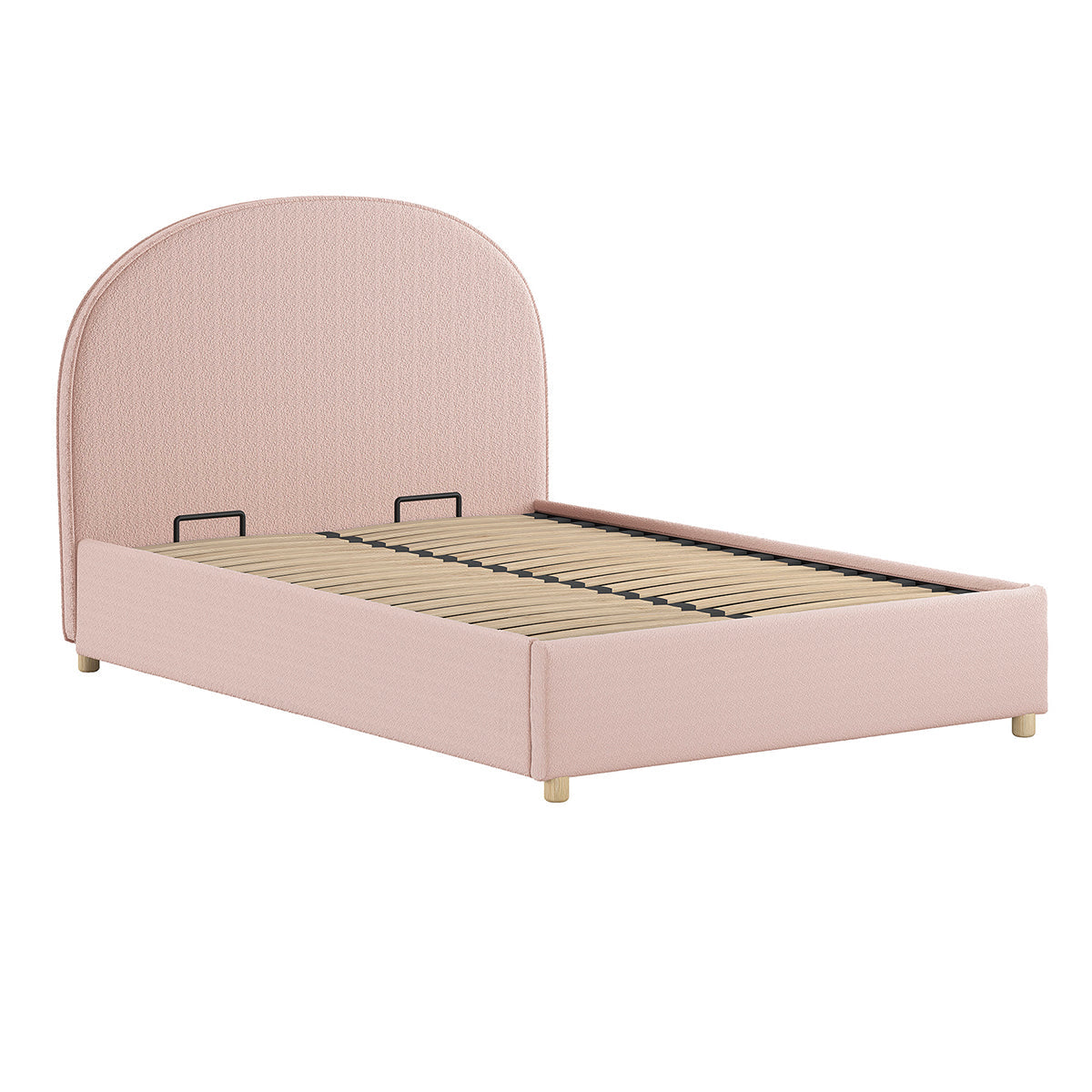 Lit coffre 140x200 sommier inclus Vipack Moon Rose - vue 2