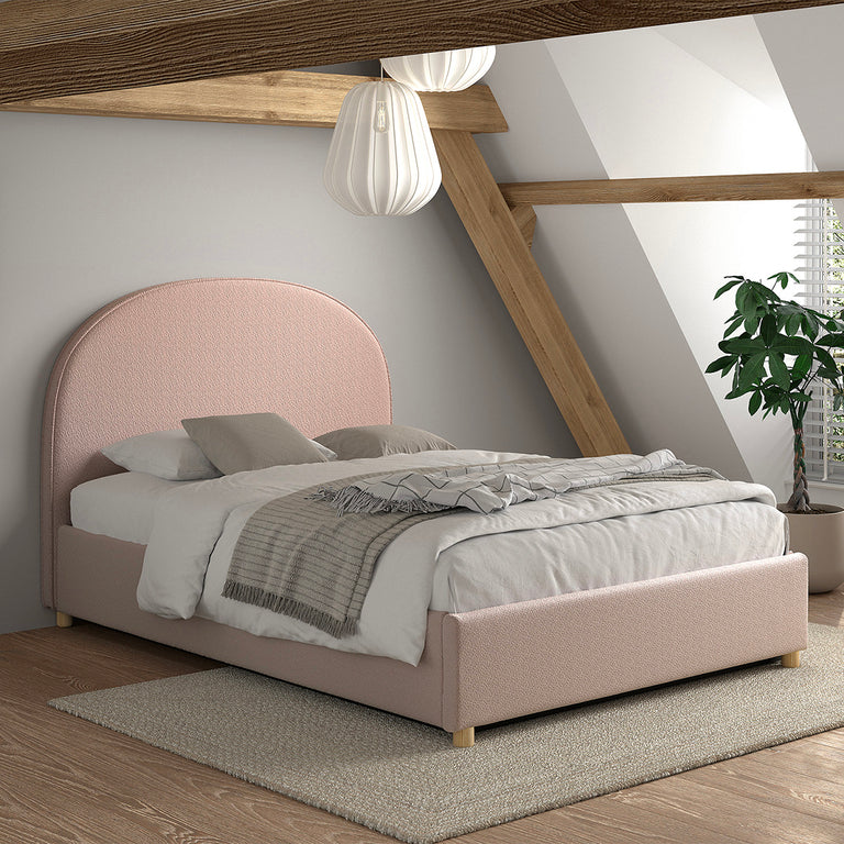 Lit coffre 140x200 sommier inclus Vipack Moon Rose - vue 6