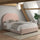 Lit coffre 140x200 sommier inclus Vipack Moon Rose