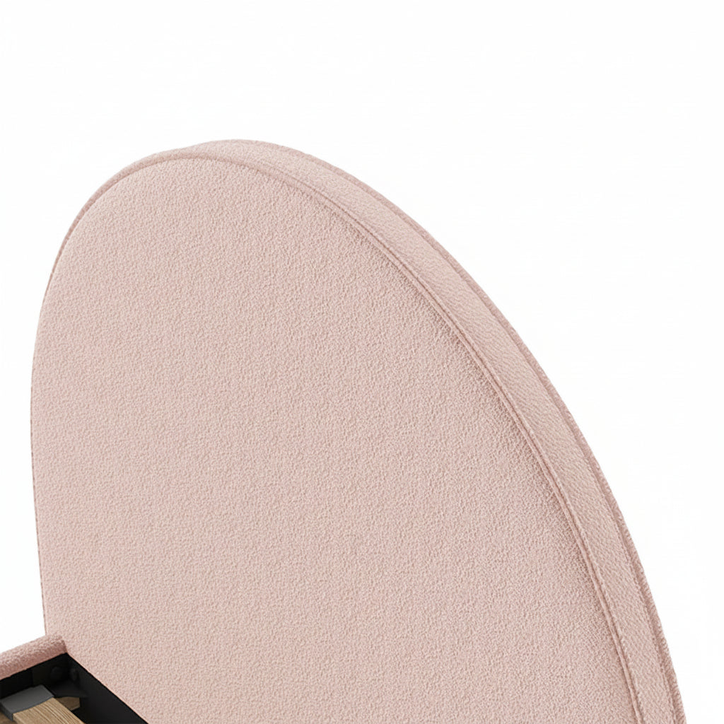Lit coffre 90x200 sommier inclus Vipack Moon Rose - vue 3