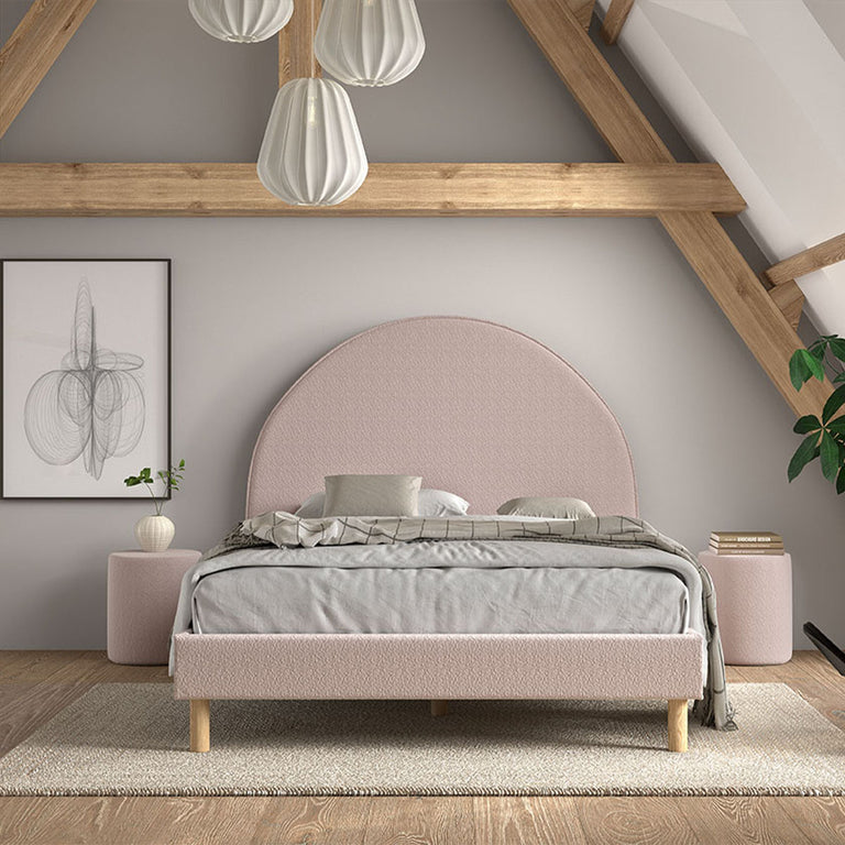 Lit 140x200 sommier inclus Vipack Moon Rose - vue 5