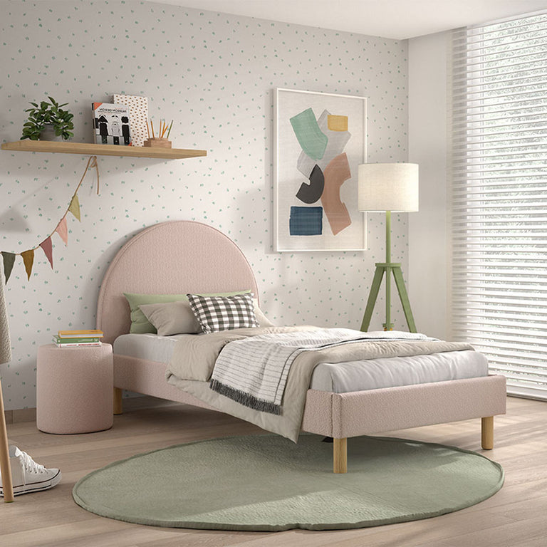 Lit 90x200 sommier inclus Vipack Moon Rose - vue 5