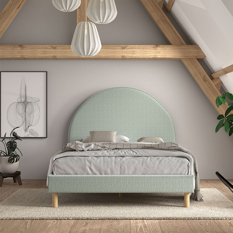 Lit 140x200 sommier inclus Vipack Moon Vert - vue 4