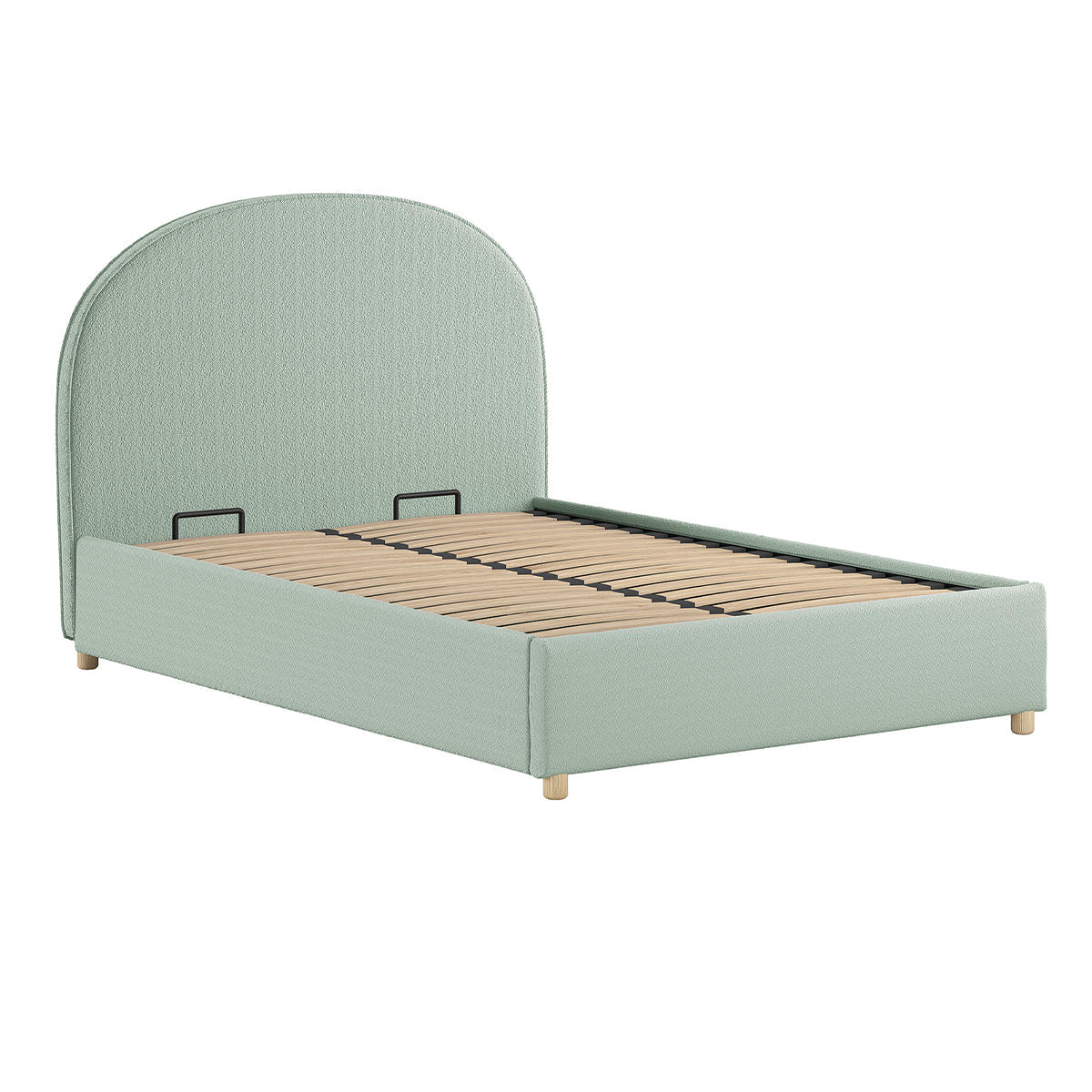 Lit coffre 140x200 sommier inclus Vipack Moon Vert - vue 2