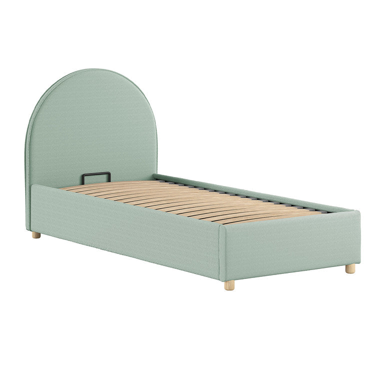 Lit coffre 90x200 sommier inclus Vipack Moon Vert - vue 2