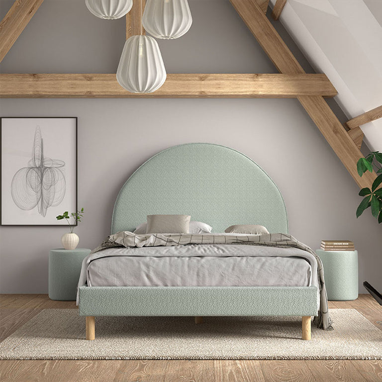 Lit 140x200 sommier inclus Vipack Moon Vert - vue 5