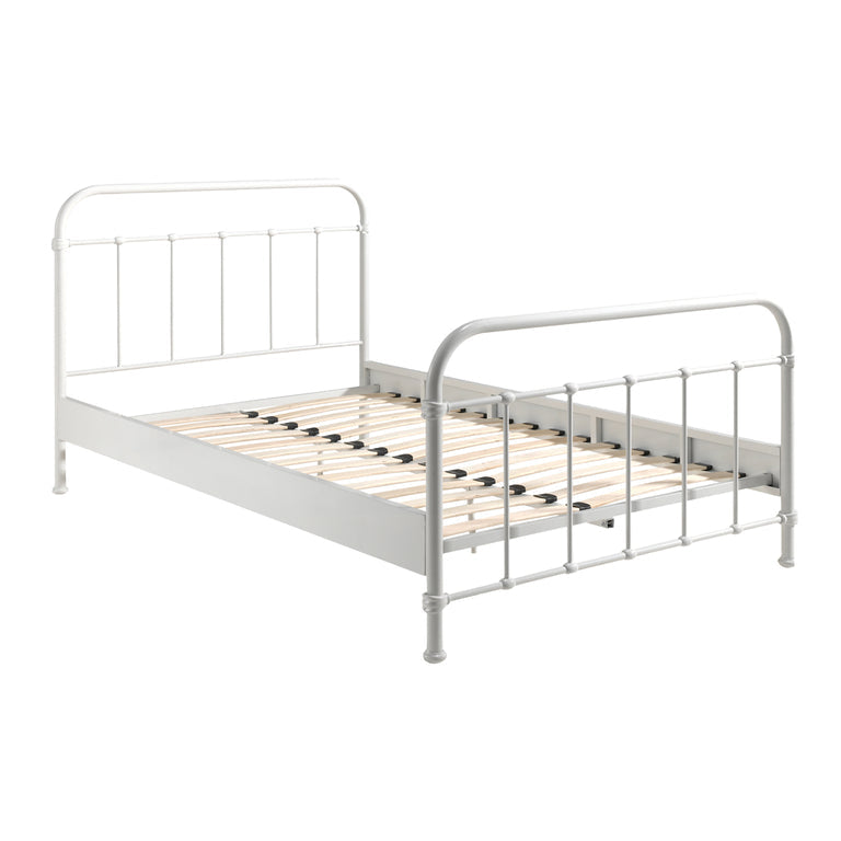 Lit 120x200 Sommier inclus Vipack New York - Blanc