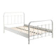 Lit 120x200 Sommier inclus Vipack New York - Blanc