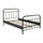 Lit 120x200 Sommier inclus Vipack New York - Noir