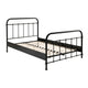 Lit 120x200 Sommier inclus Vipack New York - Noir