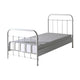 Lit 90x200 Sommier inclus Vipack New York - Blanc