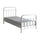 Lit 90x200 Sommier inclus Vipack New York - Blanc