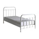 Lit 90x200 Sommier inclus Vipack New York - Blanc