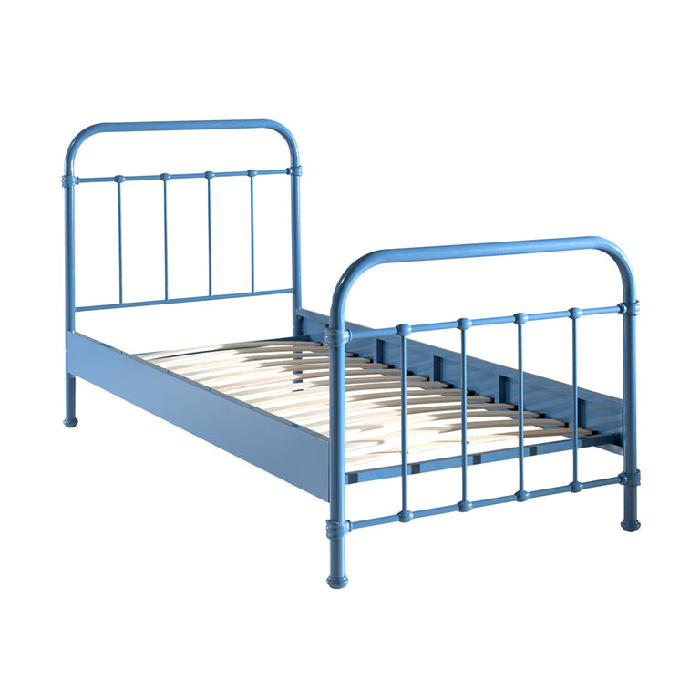 Lit 90x200 Sommier inclus Vipack New York - Bleu