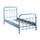 Lit 90x200 Sommier inclus Vipack New York - Bleu