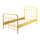 Lit 90x200 Sommier inclus Vipack New York - Jaune