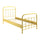 Lit 90x200 Sommier inclus Vipack New York - Jaune