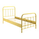 Lit 90x200 Sommier inclus Vipack New York - Jaune