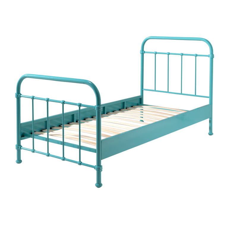 Lit 90x200 Sommier inclus Vipack New York - Menthe