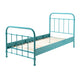 Lit 90x200 Sommier inclus Vipack New York - Menthe