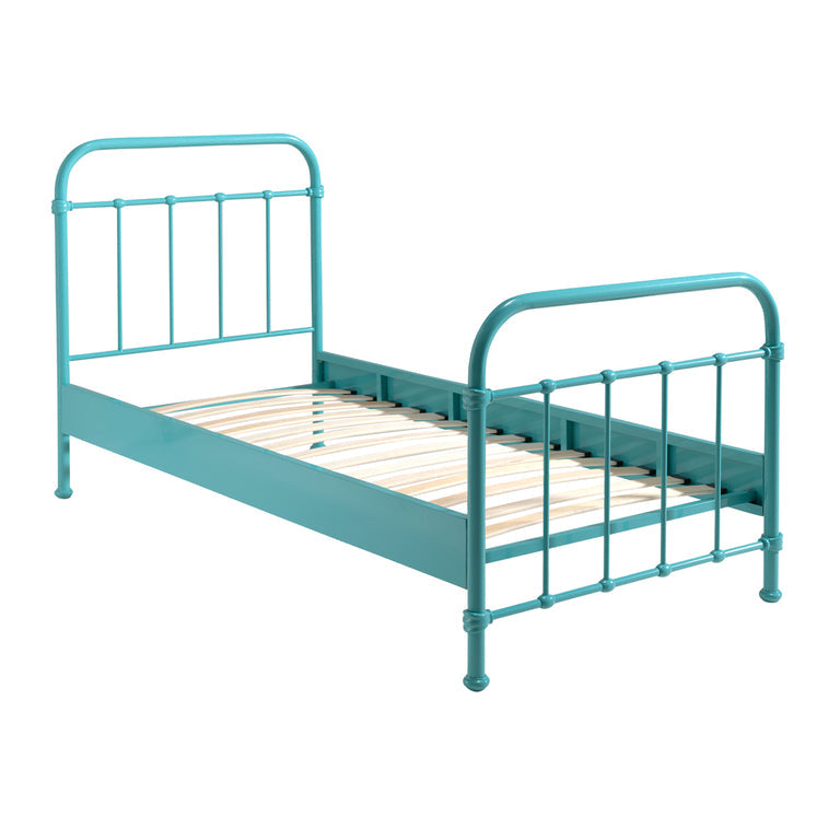 Lit 90x200 Sommier inclus Vipack New York - Menthe