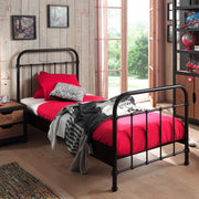 Lit 120x200 Sommier inclus Vipack New York - Noir - vue 2