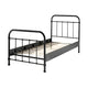 Lit 90x200 Sommier inclus Vipack New York - Noir