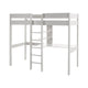 Lit Mezzanine 90x200 Sommier Inclus avec bureau Vipack Pino - Blanc