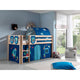 Lit Mi-Hauteur 90x200 Sommier Inclus et Housse Astro Vipack Pino - Bois