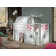 Lit Mi-Hauteur 90x200 Sommier Inclus et Housse Birdy Vipack Pino - Blanc