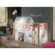 Lit Mi-Hauteur 90x200 Sommier Inclus et Housse Birdy Vipack Pino - Bois