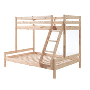 Lit Superposé 90x200 et 140x200 Sommier Inclus Vipack Pino - Bois