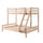 Lit Superposé 90x200 et 140x200 Sommier Inclus Vipack Pino - Bois