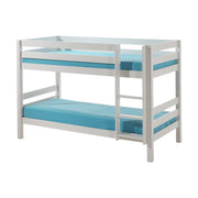 Lit Superposé 90x200 Hauteur 140 cm Sommier Inclus Vipack Pino - Blanc