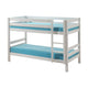 Lit Superposé 90x200 Hauteur 140 cm Sommier Inclus Vipack Pino - Blanc