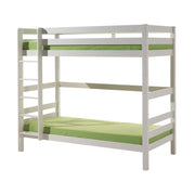Lit Superposé 90x200 Hauteur 180 cm Sommier Inclus Vipack Pino - Blanc