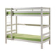 Lit Superposé 90x200 Hauteur 180 cm Sommier Inclus Vipack Pino - Blanc