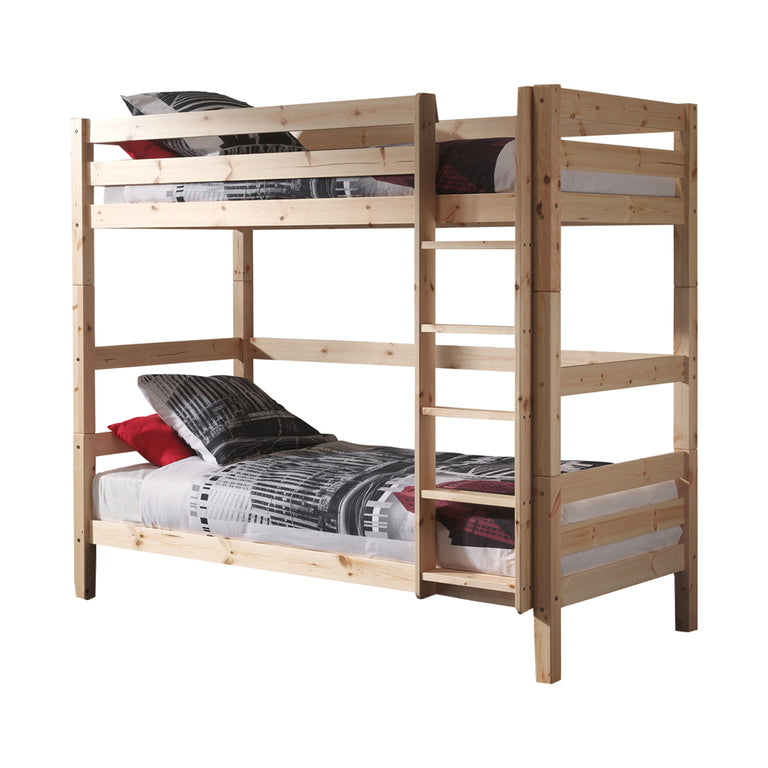 Lit Superposé 90x200 Hauteur 180 cm Sommier Inclus Vipack Pino - Bois - vue 2