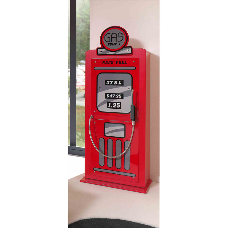 Armoire 1 porte pompe à essence Vipack Car Beds - Rouge - vue 2