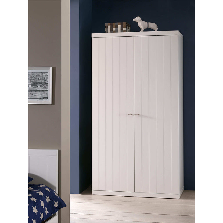 Armoire 2 portes Vipack Robin - Blanc - vue 2