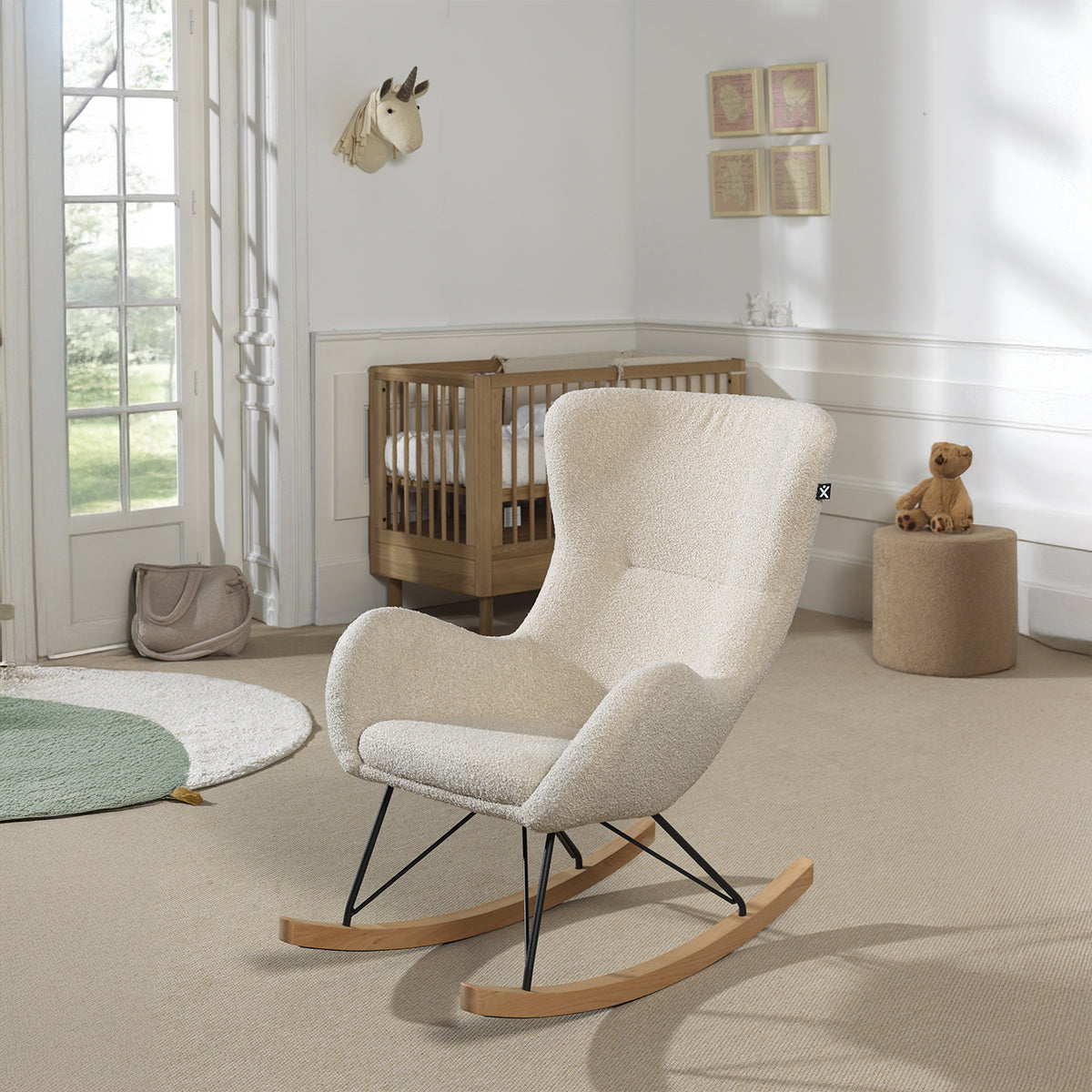 Fauteuil à bascule Vipack Rocky Beige - vue 2